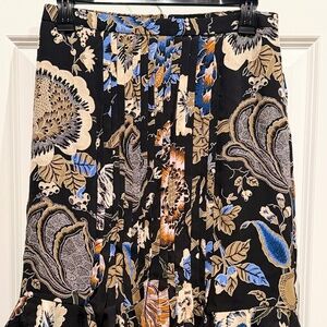 Tory Burch Floral Print Drop-Hem Midi Skirt – Size 4